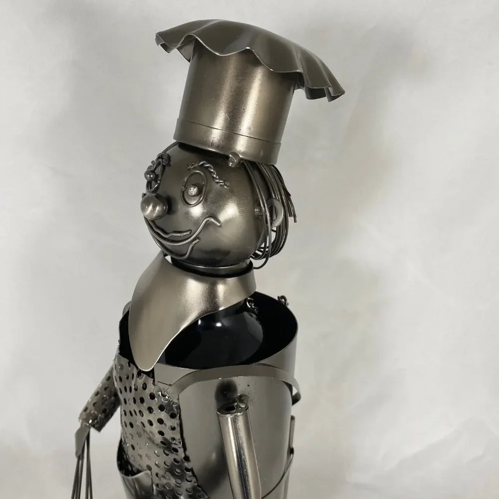Cooking Chef Metal Wine Bottle Holder MG2627 - Picture 2 of 7